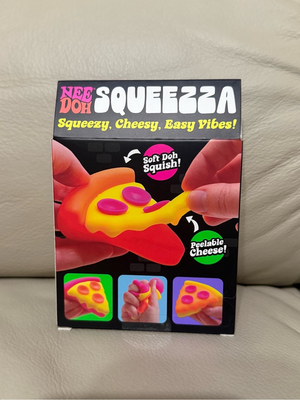 NEW NeeDoh Squeezza Pizza Slice Squishy Fidget Toy Schylling Authentic - Picture 3 of 4